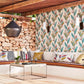 Llenya Wallpaper - Ink/Coral/Seaglass - Harlequin - HMIW112236 - Premier Wallcovering