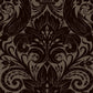 Llewelyn Bowen Damask Sauvage Wallpaper - Brown - Galerie - LB25168 - Premier Wallcovering
