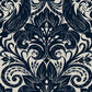 Llewelyn Bowen Damask Sauvage Wallpaper - Blue - Galerie - LB25167 - Premier Wallcovering