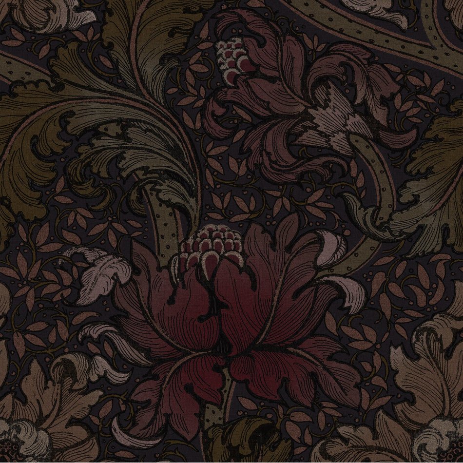 Llewelyn Bowen Morris Major Wallpaper - Red - Galerie - LB25146 - Premier Wallcovering