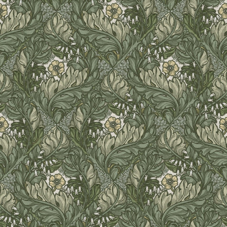 Llewelyn Bowen Rambelicious Wallpaper - Green - Galerie - LB25103 - Premier Wallcovering