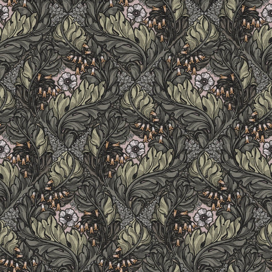Llewelyn Bowen Rambelicious Wallpaper - Sheen Dark Blue - Galerie - LB25108 - Premier Wallcovering