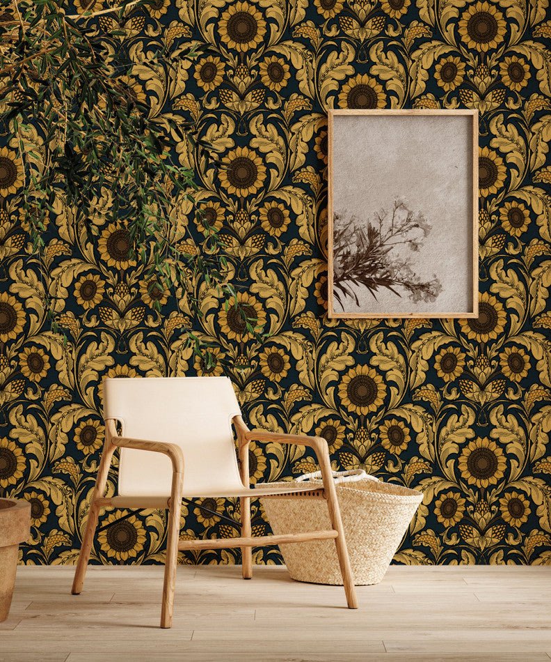 Llewelyn Bowen Sunnyside Up Wallpaper - Yellow - Galerie - LB25147 - Premier Wallcovering