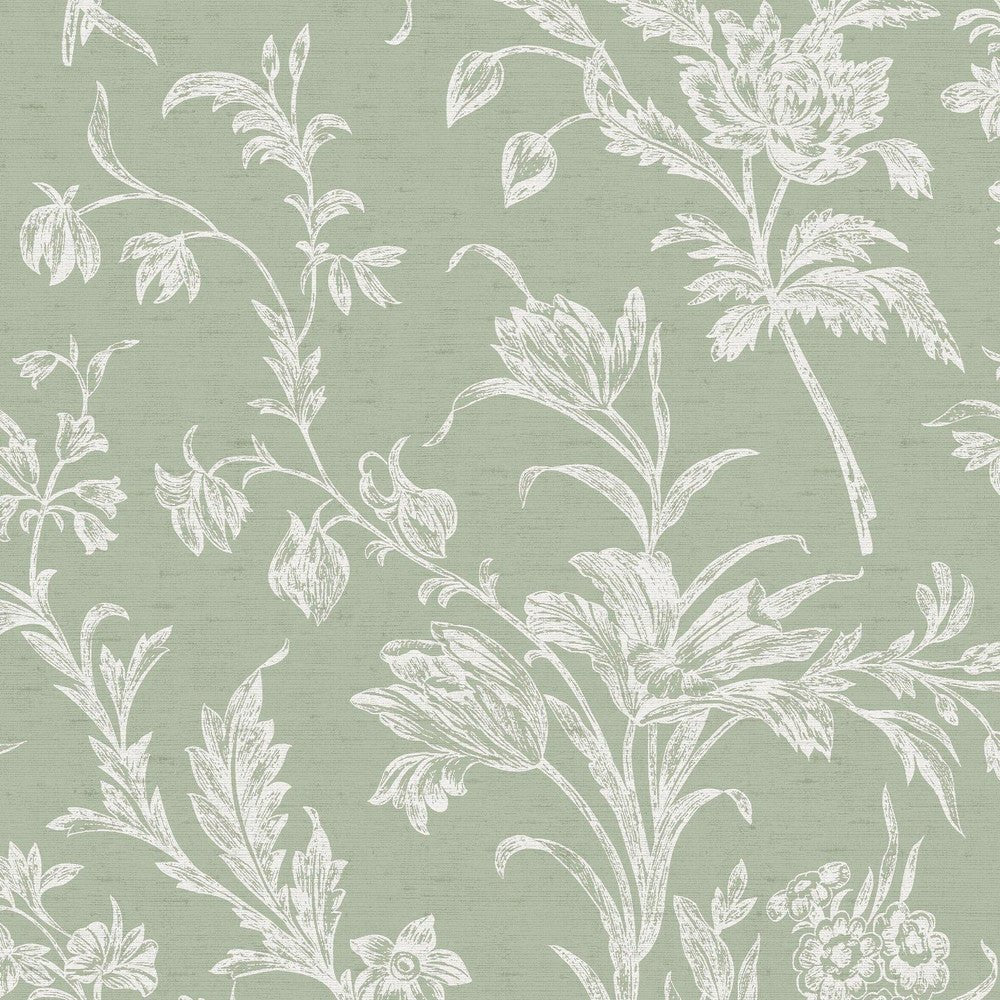 Lloyd Wallpaper - Sage Green - Laura Ashley - 130116 - Premier Wallcovering