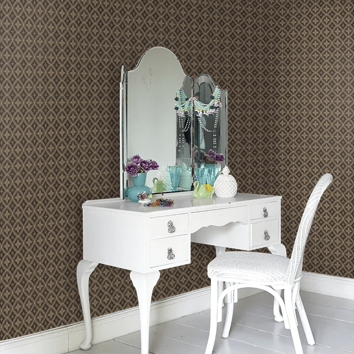 Loka Wallpaper - Black and Gold - Boråstapeter - 4529 - Premier Wallcovering