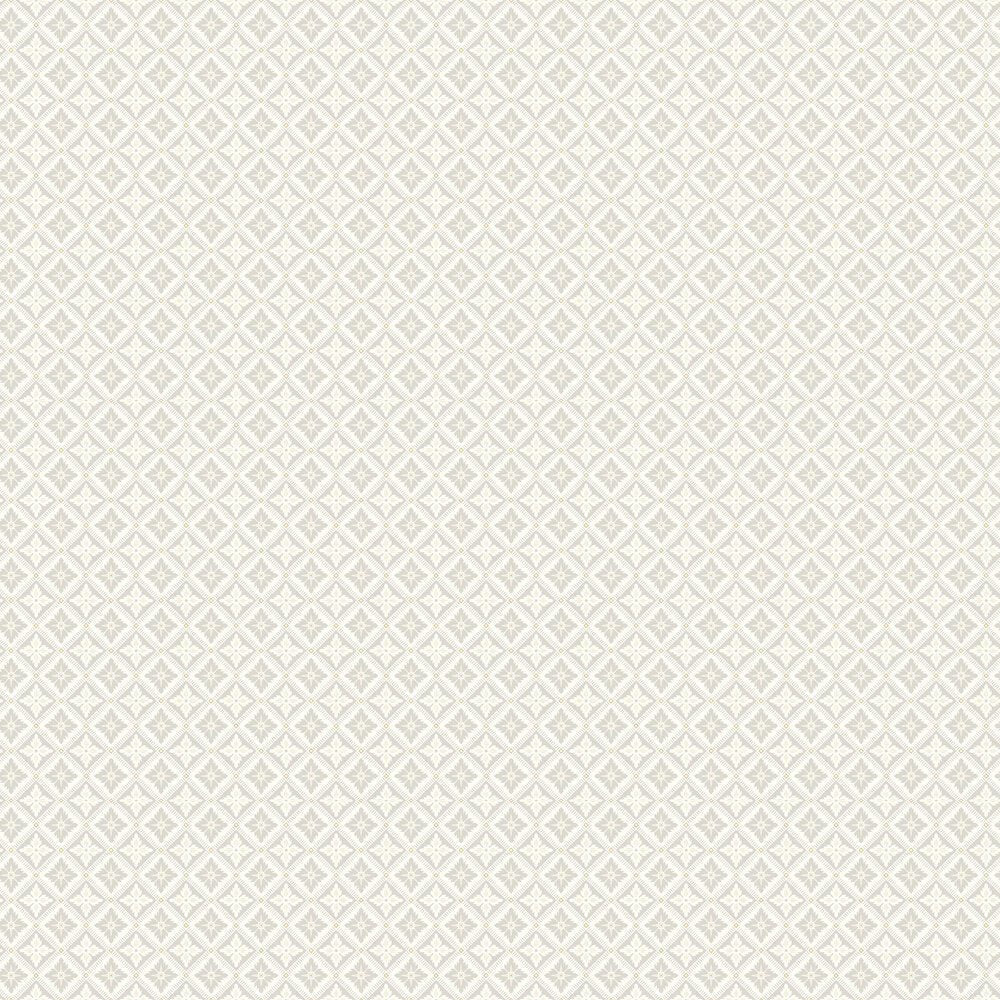 Loka Wallpaper - Cream and Silver - Boråstapeter - 4528 - Premier Wallcovering