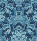 Lola Wallpaper - China Blue on Midnight - 117/13041 - Cole & Son - Premier Wallcovering