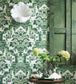 Lola Wallpaper - Forest Green on White - 117/13040 - Cole & Son - Premier Wallcovering