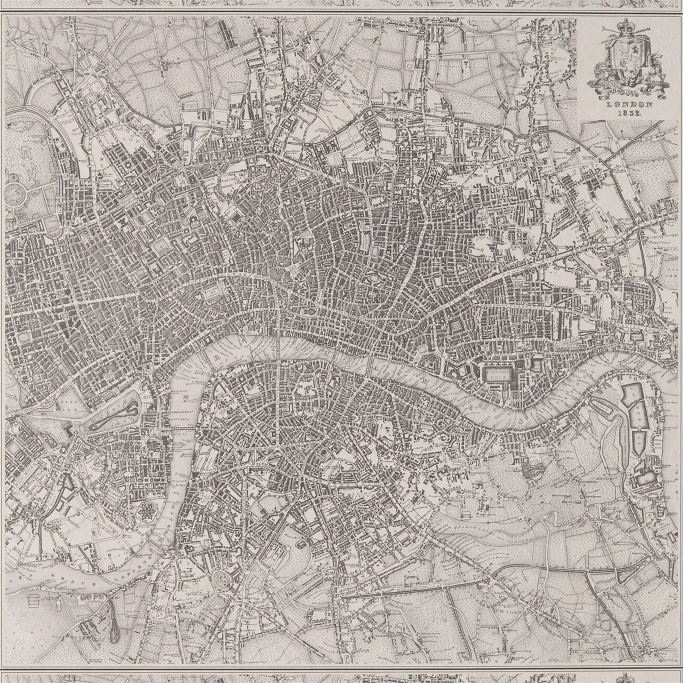 London 1832 Wallpaper - Silver - ZPHA312623 - Zoffany - Premier Wallcovering