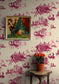 London Toile Wallpaper - Red & Pink on Cream - Timorous Beasties - TB/LTOIL/4004/01 - Premier Wallcovering