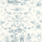 L'Orangerie Les Belles Toiles De Jouy Wallpaper - Bleu Grise - Casadeco - 87976322 - Premier Wallcovering
