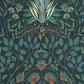 Lords Derby Wallpaper - Bleu Paon - Casadeco - 89296821 - Premier Wallcovering