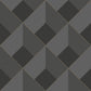 Losange Perception Wallpaper - Noir Graphite - Casadeco - 86519530 - Premier Wallcovering