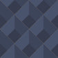 Losange Perception Wallpaper - Bleu Encre - Casadeco - 86516529 - Premier Wallcovering