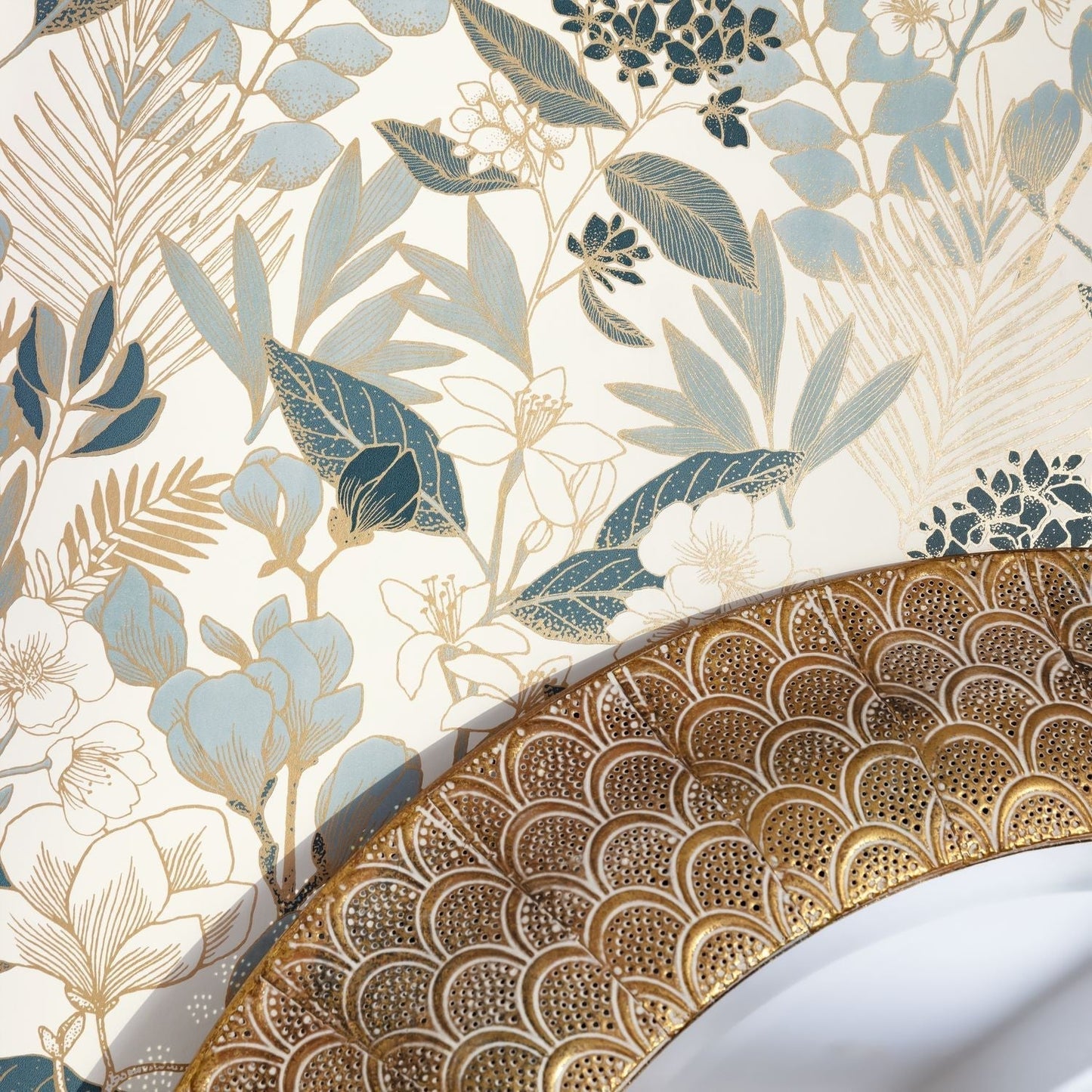 Lovely Field Wallpaper - Tzal Blue - Caselio - 102656260