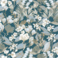 Lovely Field Wallpaper - Teal Blue - Caselio - 102656162