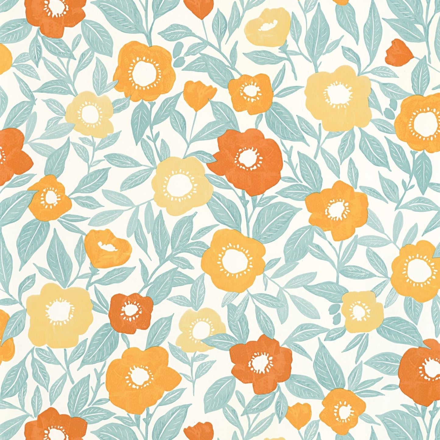 Lucky Wallpaper - Orange Jaune - Caselio - 104070646