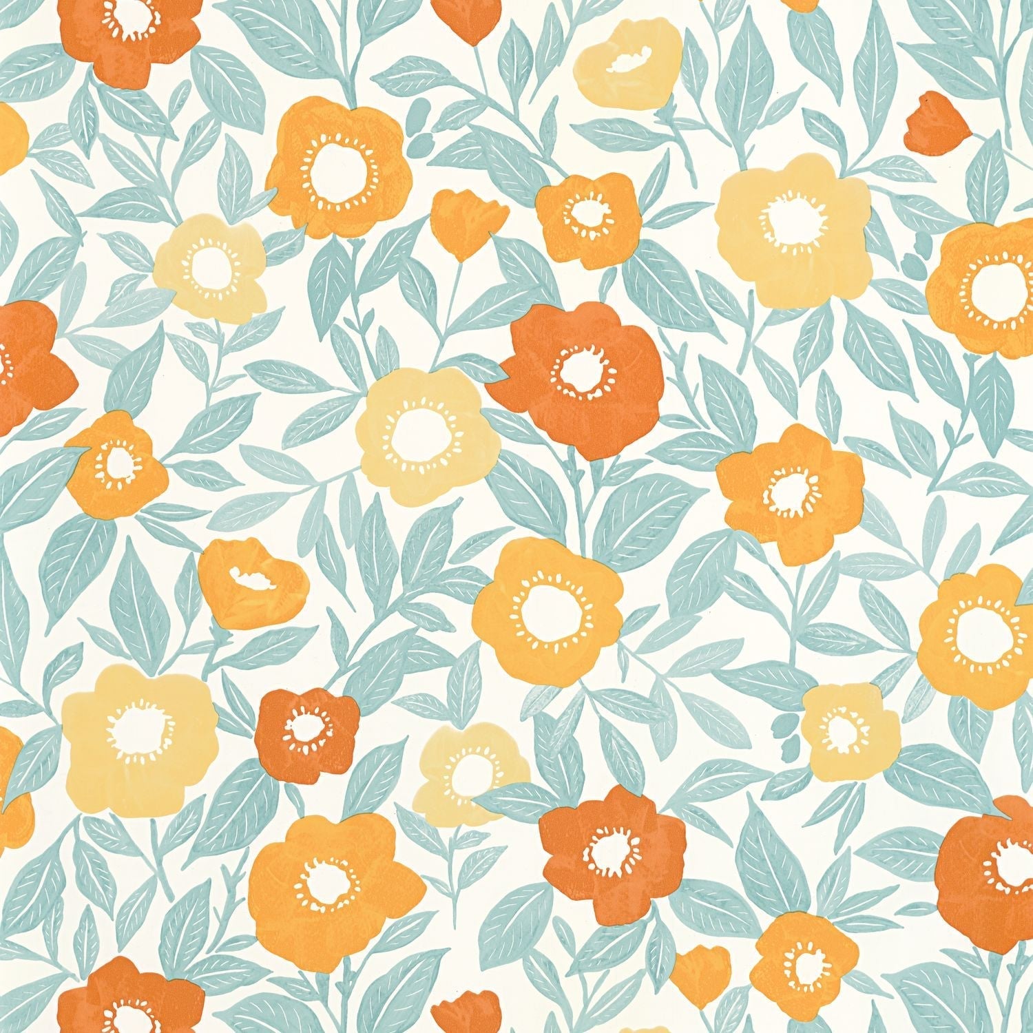 Lucky Wallpaper - Orange Jaune - Caselio - 104070646