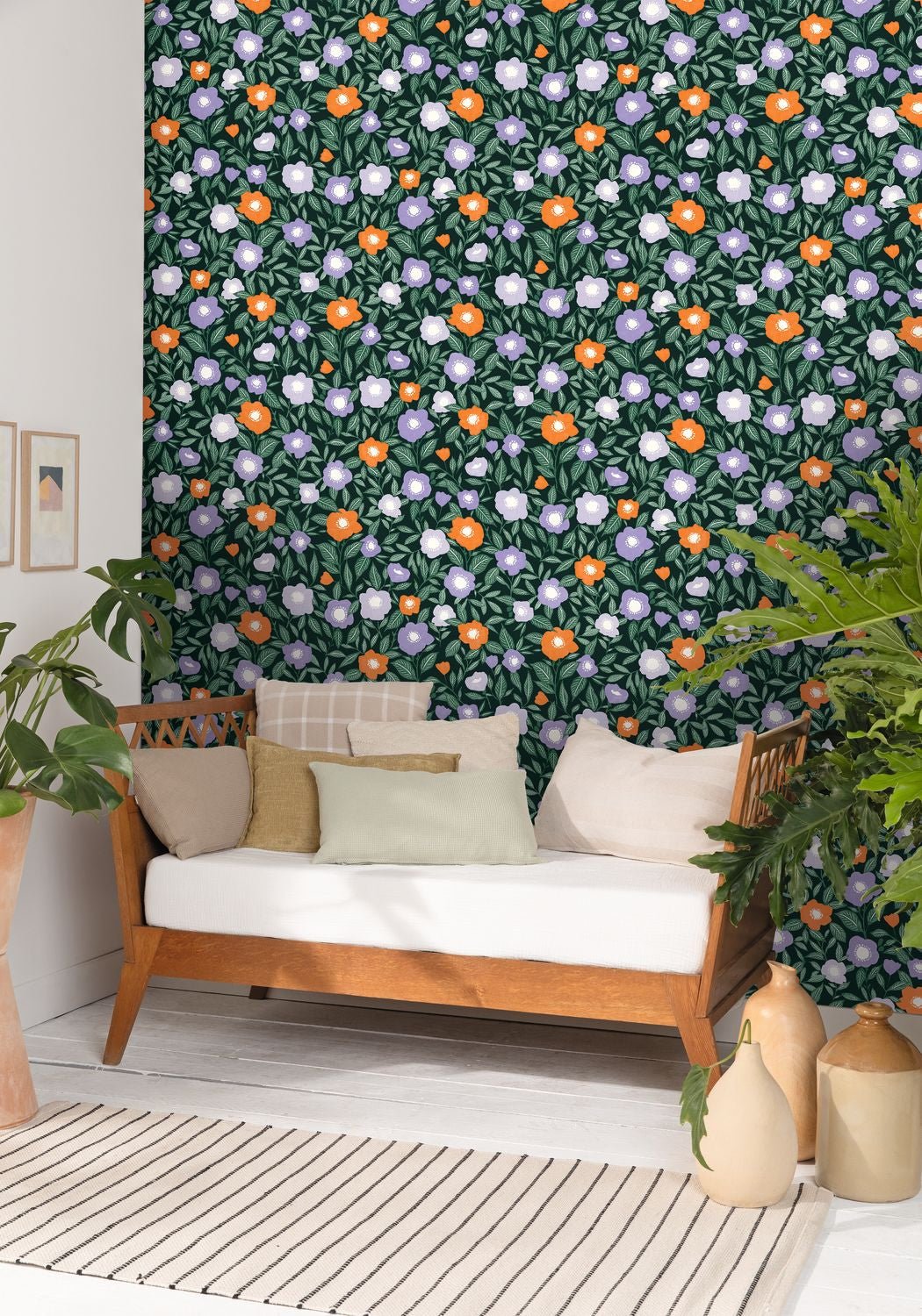 Lucky Wallpaper - Violet Orange - Caselio - 104077768