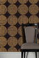 Luna Wallpaper - Metallic Gold on Charcoal - 69/5119 - Cole & Son - Premier Wallcovering
