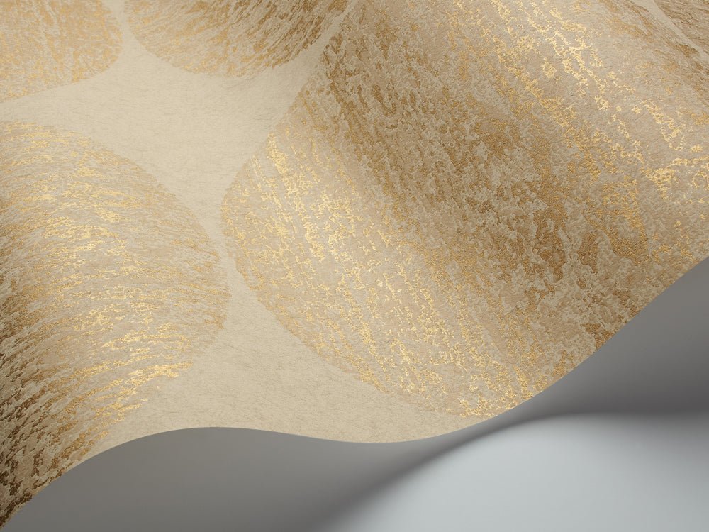 Luna Wallpaper - Metallic Gold on Oat - 69/5118 - Cole & Son - Premier Wallcovering
