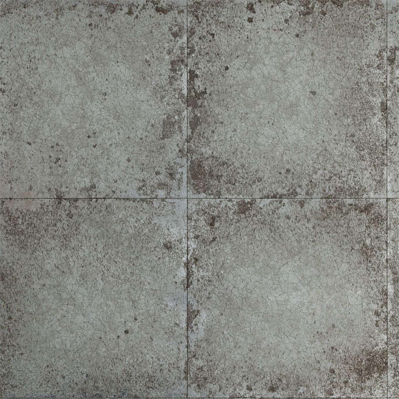 Lustre Tile Wallpaper - Pewter - ZTOT312830 - Zoffany
