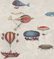 Macchine Volanti Wallpaper - Stone, Rouge & Blue - 114/10020 - Cole & Son - Premier Wallcovering