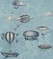 Macchine Volanti Wallpaper - Sky Blue & Metallic Gilver - 114/10021 - Cole & Son - Premier Wallcovering