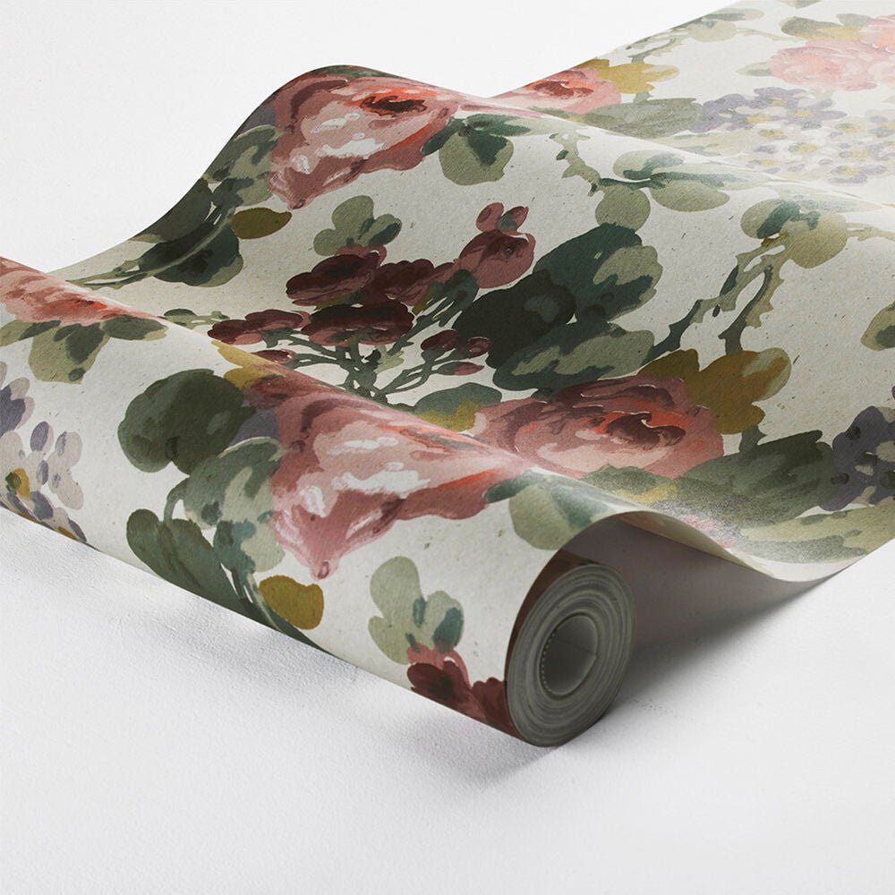 Madame Wall Mural - Red/ Pink/ Green - Boråstapeter - 2039 - Premier Wallcovering