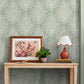 Maddox Wallpaper - Sage - Laura Ashley - 130105 - Premier Wallcovering