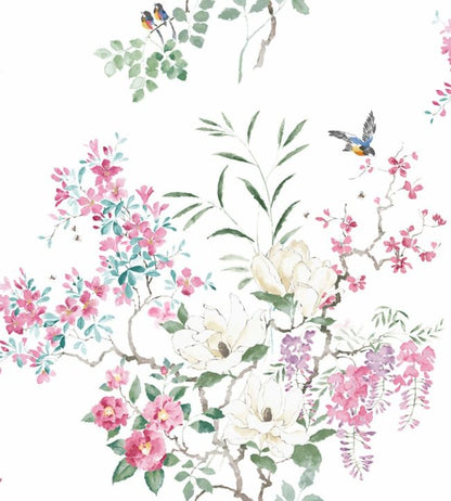 Magnolia & Blossom Panel A Wallpaper - Blossom/Leaf - DWAP216305 - Sanderson