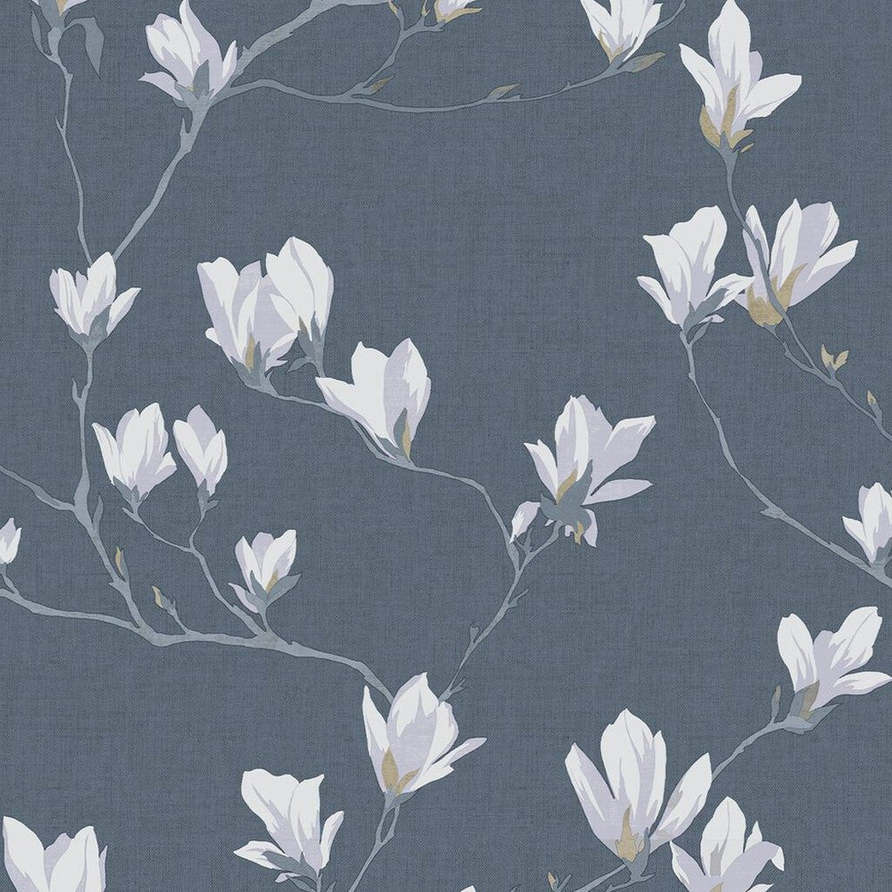 Magnolia Grove Wallpaper - Dusky Seaspray - Laura Ashley - 113355 - Premier Wallcovering