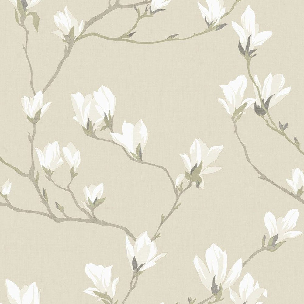 Magnolia Grove Wallpaper - Natural - Laura Ashley - 113353 - Premier Wallcovering