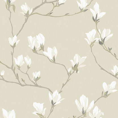 Magnolia Grove Wallpaper - Natural - Laura Ashley - 113353 - Premier Wallcovering