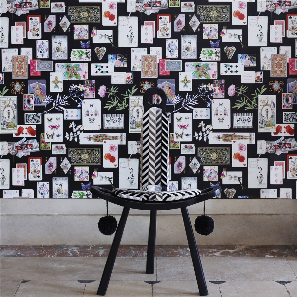 Maison De Jeu Wallpaper - Réglisse - Christian Lacroix - PCL697/01 - Premier Wallcovering