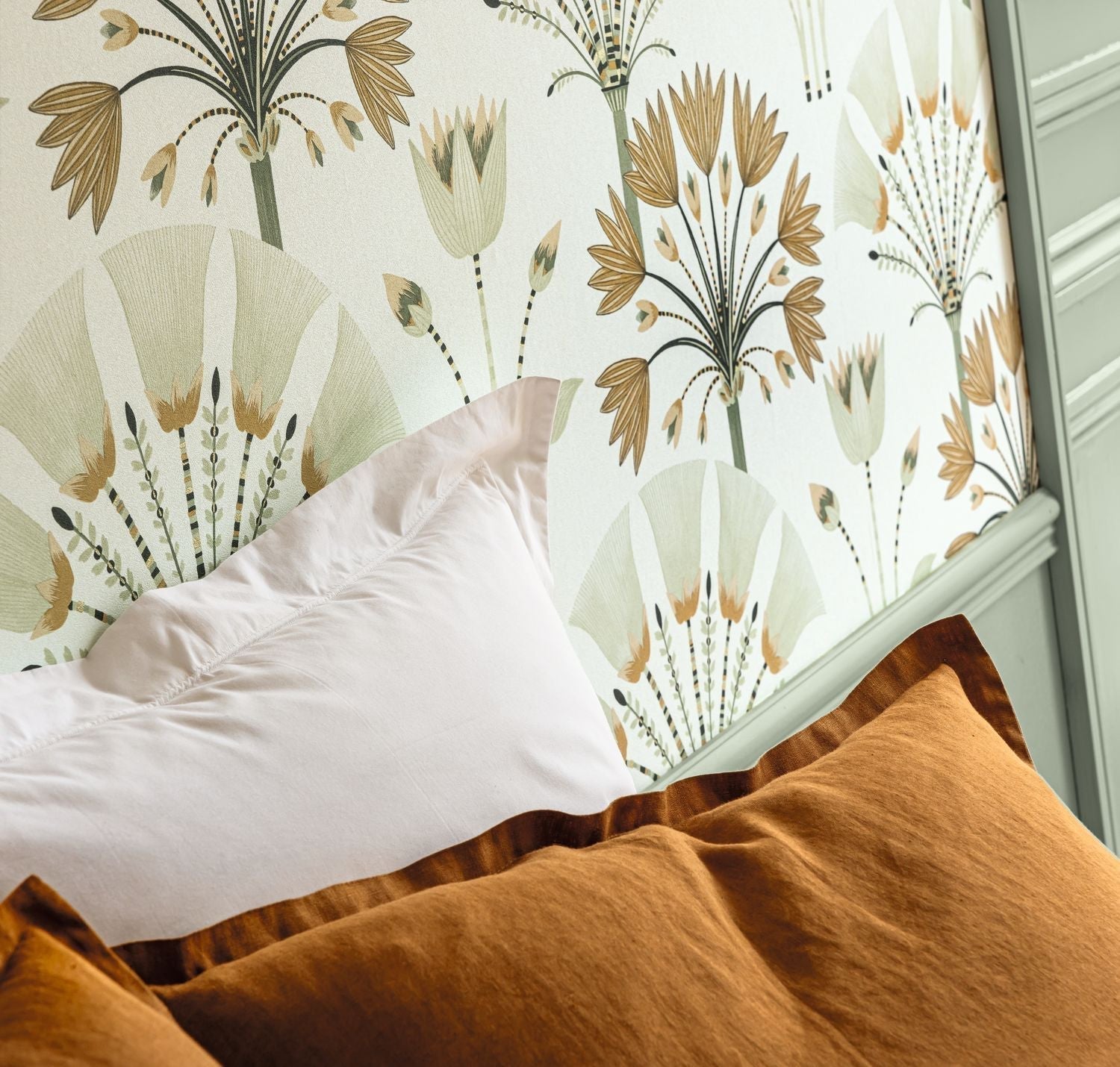 Majestic Wallpaper - Vert Amande - Caselio - 105277029