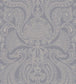 Malabar Wallpaper - Metallic Silver on Lilac Grey - 95/7042 - Cole & Son - Premier Wallcovering