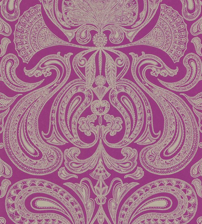 Malabar Wallpaper - Grey on Purple - 66/1007 - Cole & Son - Premier Wallcovering