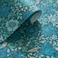 Mallow Wallpaper - Teal - Clarke & Clarke - W0173/02 - Premier Wallcovering