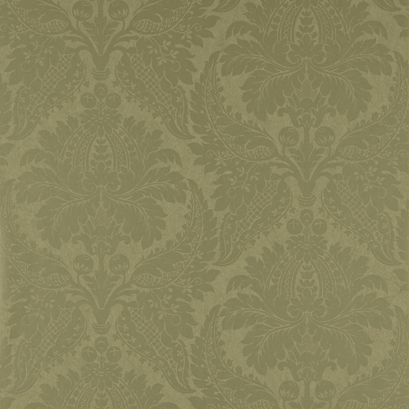 Malmaison Damask Wallpaper - Old Gold - ZCON311996 - Zoffany