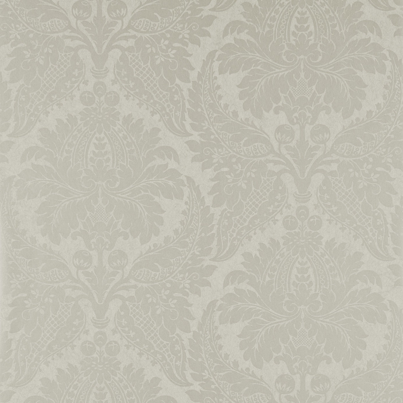 Malmaison Damask Wallpaper - Chalk - ZCON311994 - Zoffany