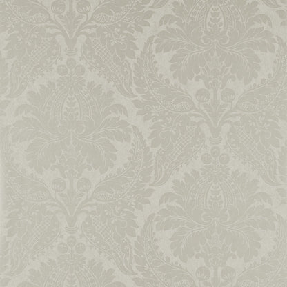 Malmaison Damask Wallpaper - Chalk - ZCON311994 - Zoffany - Morris Wallpaper