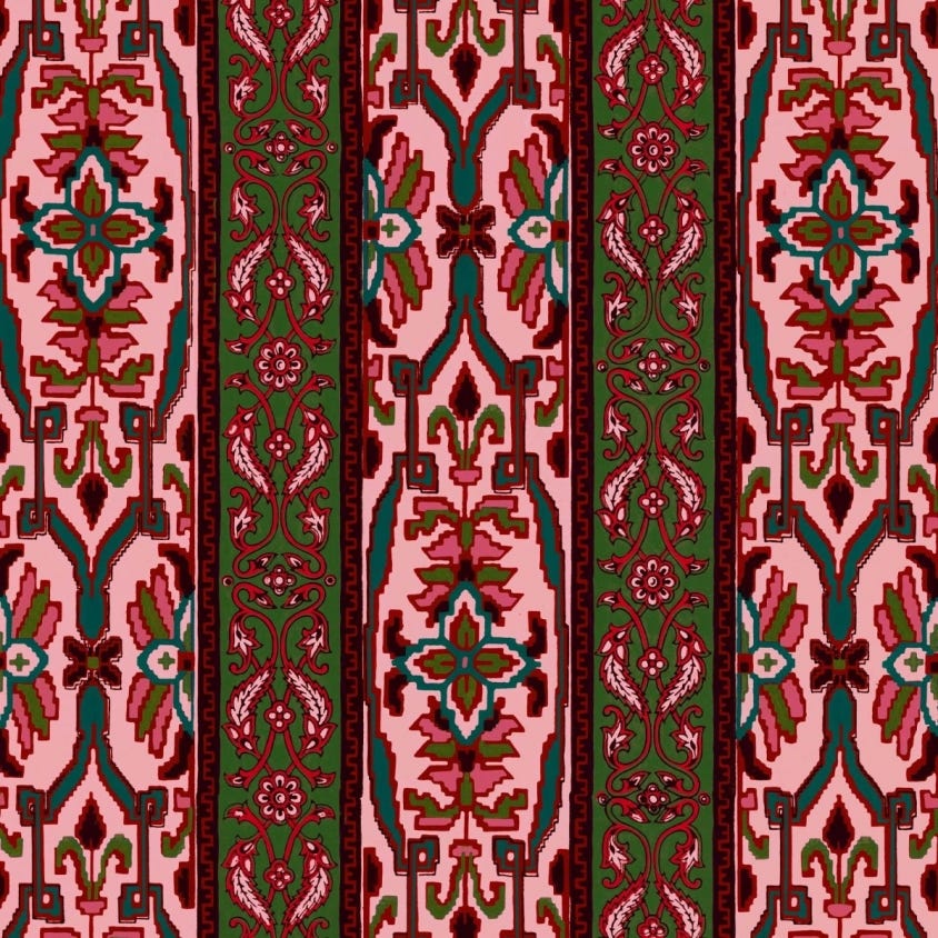 Mamounia Wallpaper - Amaranth / Juniper - House of Hackney - 1-WA-MAM-DI-AMA-XXX
