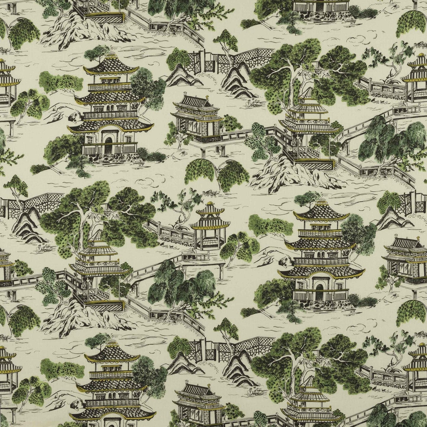 Mandarin Fabric - Mousse - Manuel Canovas - M4153-01 - Premier Wallcovering