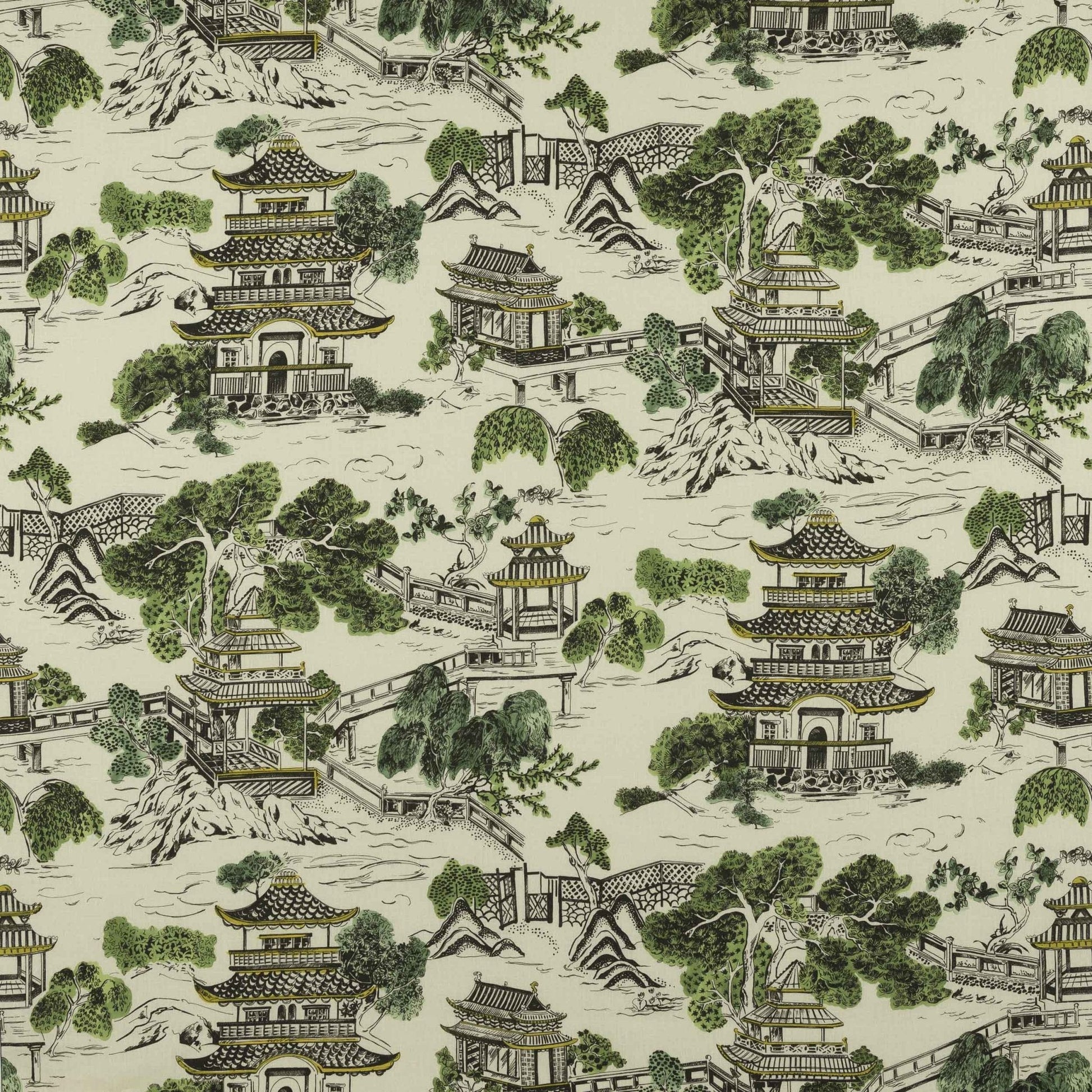 Mandarin Fabric - Mousse - Manuel Canovas - M4153-01 - Premier Wallcovering