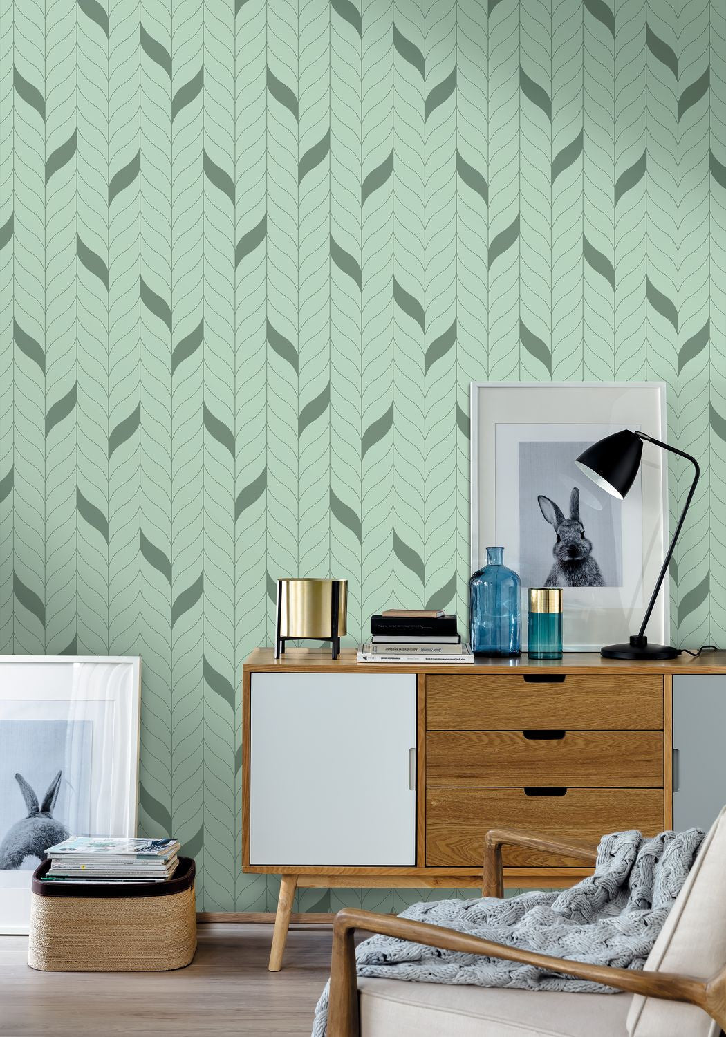 Manille Wallpaper - Vert De Gris - Caselio - 103977211