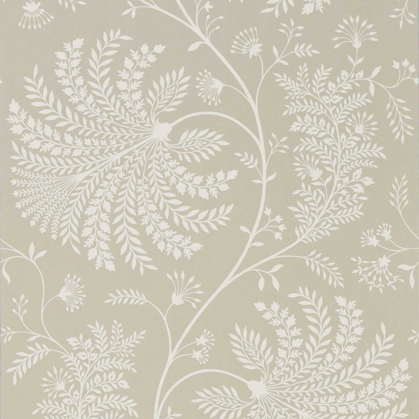 Mapperton Wallpaper - Linen/Cream - Sanderson - DART216342