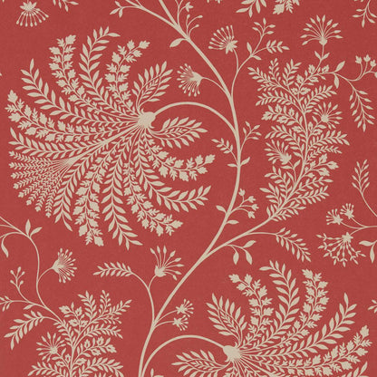 Mapperton Wallpaper - Russet/Cream - Sanderson - DART216339