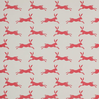 March Hare Wallpaper - Red - J135W - 01 - Jane Churchill