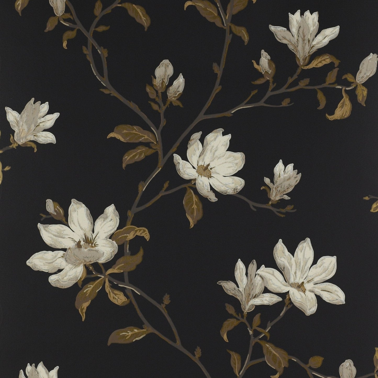 Marchwood Wallpaper - Black - Colefax & Fowler - 07976/05 - Premier Wallcovering